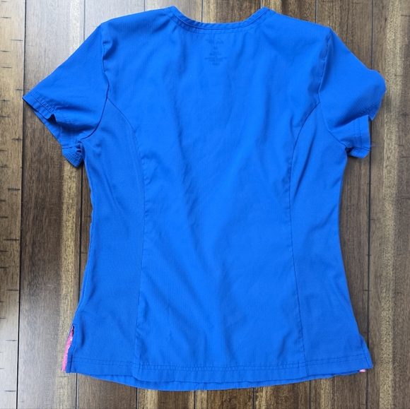 Set of 4 Women’s Medium Scrub Tops – Royal Blue | Mixed Brands - Picture 5 of 9